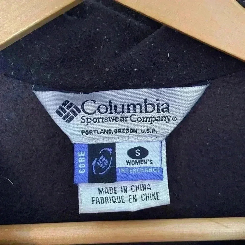 Women's Columbia Fleece Coat - Size Small - Gray and Black - Picture 2 of 4